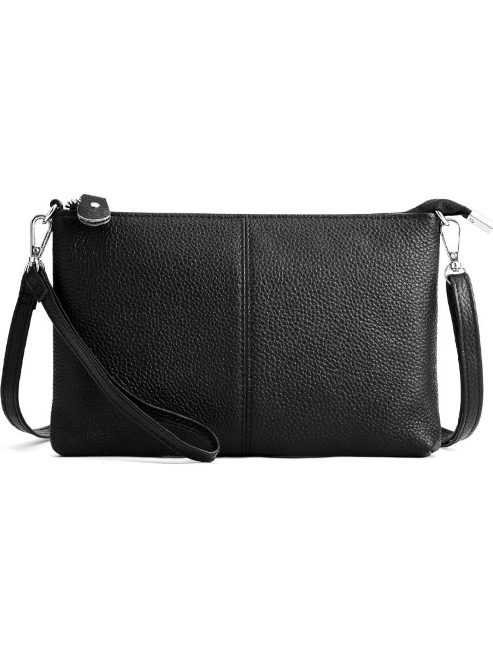 Genuine Leather Small Crossbody Bag & Wristlet Wallet for Women - Stylish Purses